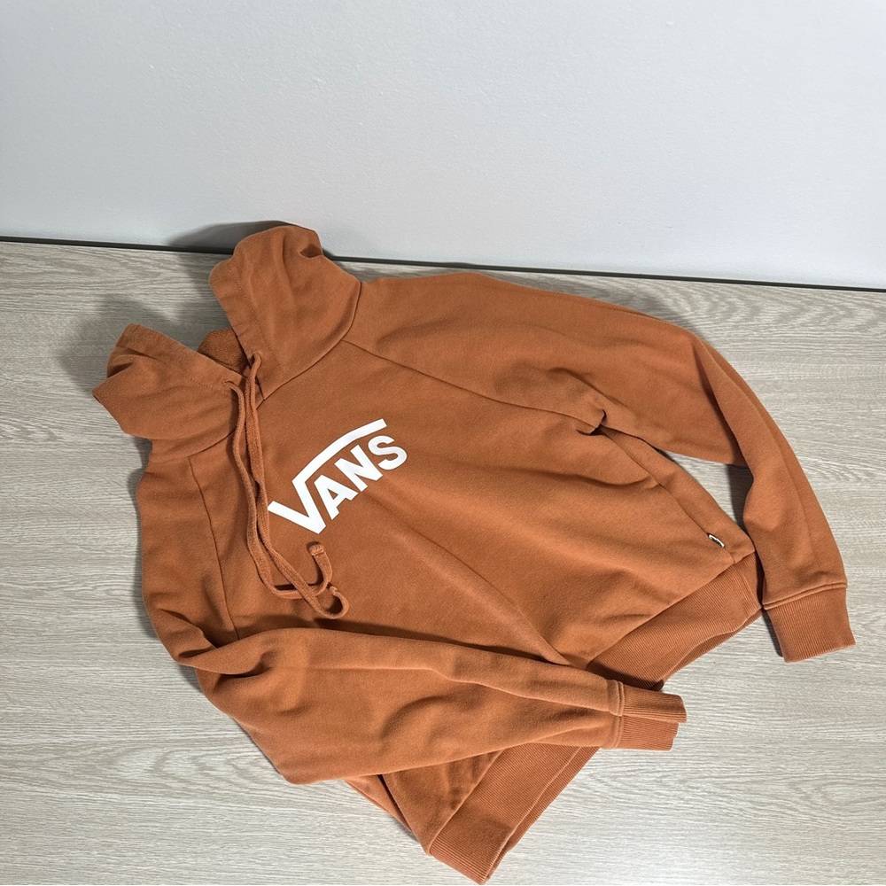 Vans Burnt Orange Hoodie Women’s Extra Small - Picture 1 of 3